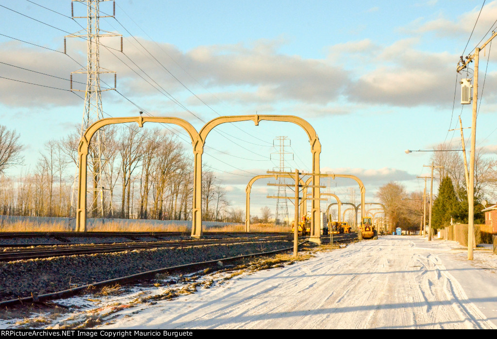 Rail tracks at Allen Park